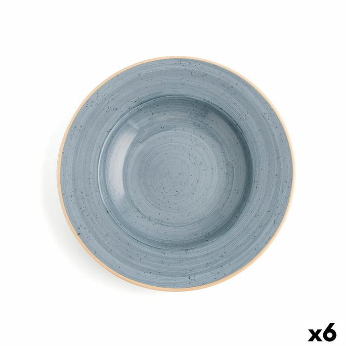 Dyb tallerken Ariane Terra Keramik Blå (Ø 26 cm) (6 enheder)