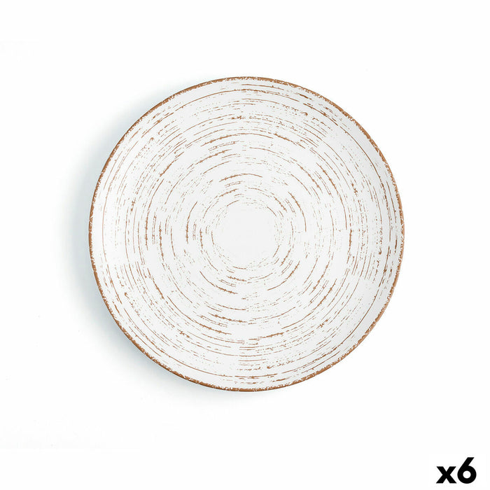 Plosek krožnik Ariane Tornado Keramik To-farvet (Ø 27 cm) (6 enheder)