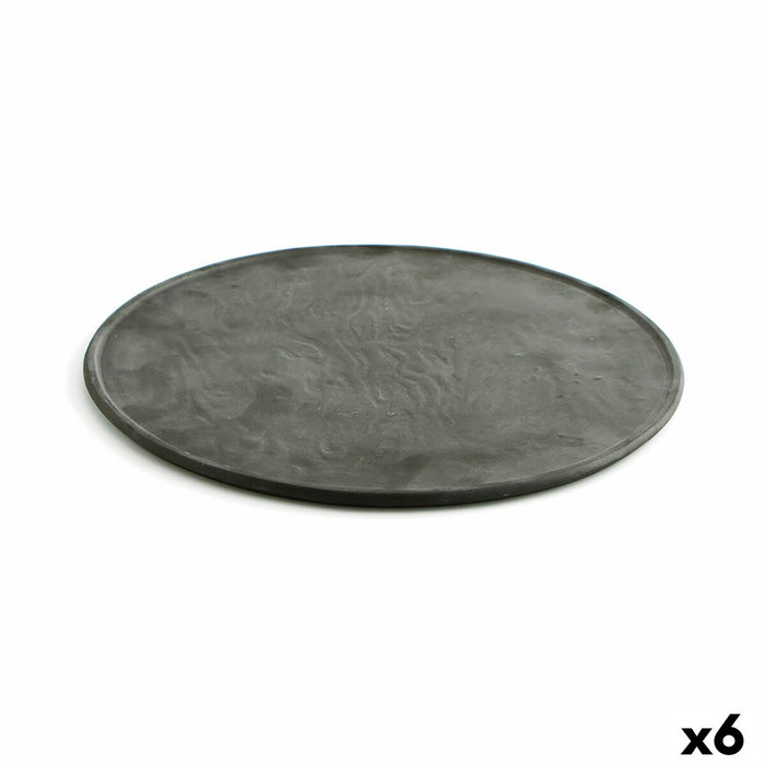 Underkop Quid Mineral Gres Keramik Sort Ø 33 cm (6 enheder)
