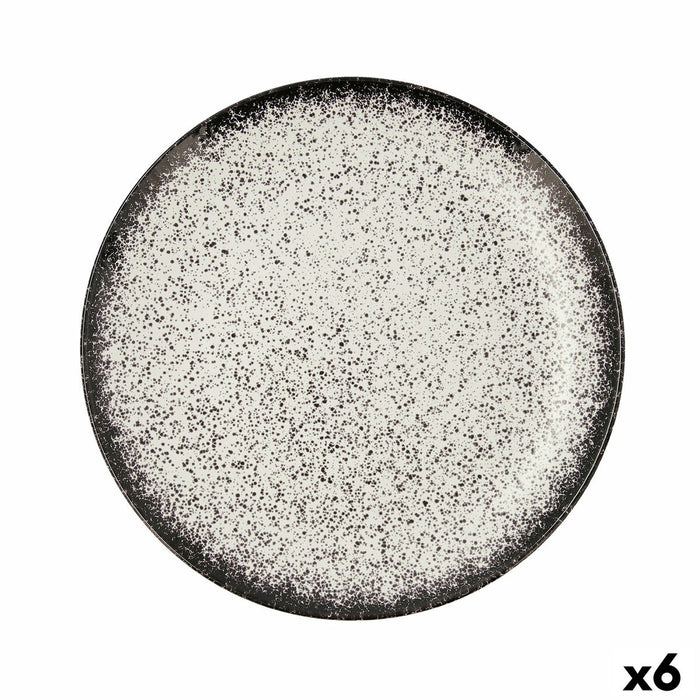 Plosek krožnik Ariane Rock Keramik Sort (Ø 31 cm) (6 enheder)