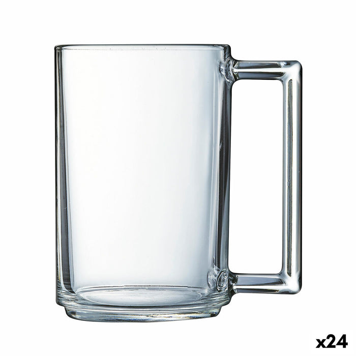 Skodelica Luminarc À La Bonne Heure Gennemsigtig Morgenmad Glas (250 ml) (24 enheder)