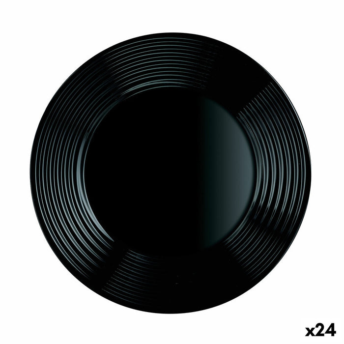 Plosek krožnik Luminarc Harena Sort Glas (25 cm) (24 enheder)