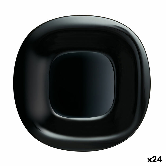 Plosek krožnik Luminarc Carine Sort Glas (Ø 26 cm) (24 enheder)