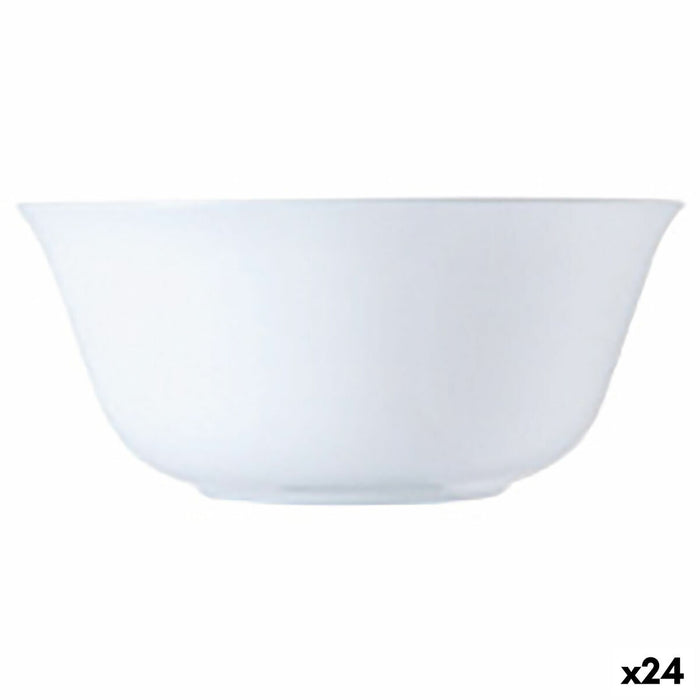Skål Luminarc Carine Hvid Glas (12 cm) (24 enheder)