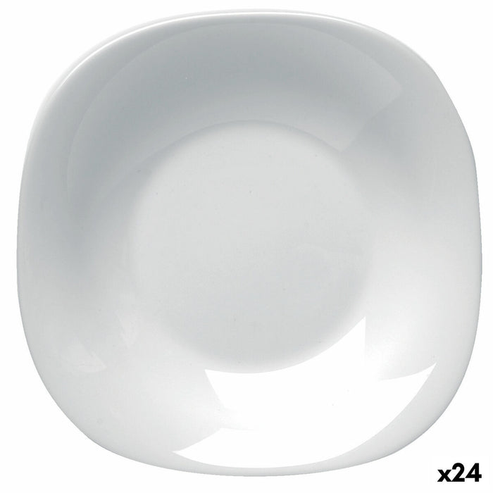 Dyb tallerken Bormioli Rocco Parma Glas (23 cm) (24 enheder)