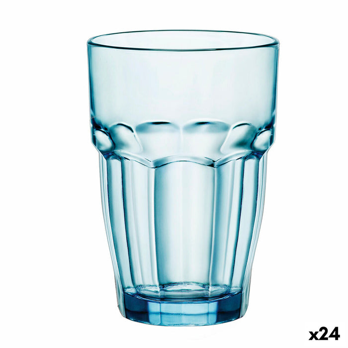 Glas Bormioli Rocco Rock Bar Blå Glas 370 ml (24 enheder)