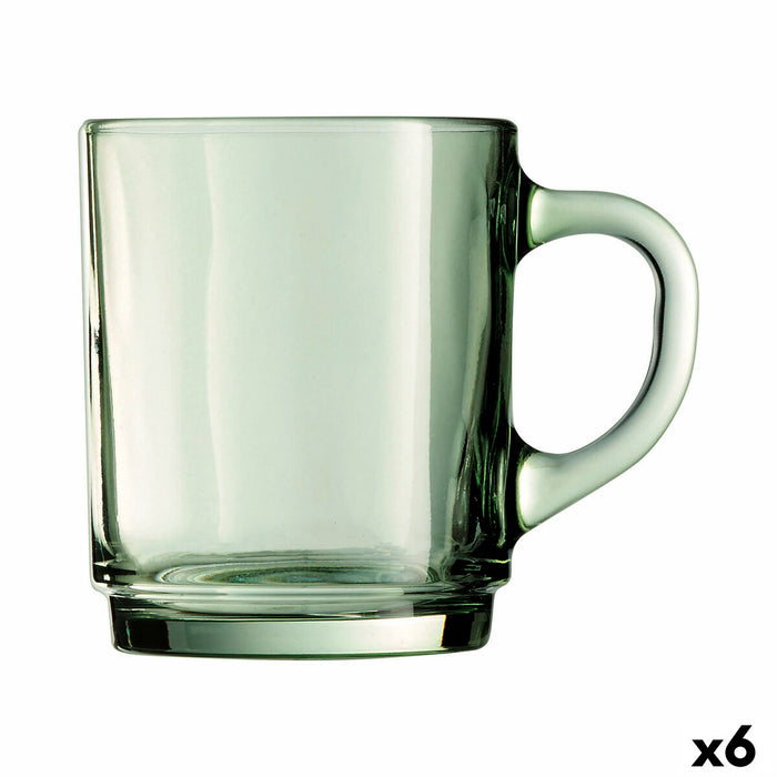 Skodelica Luminarc Alba Grøn Glas 250 ml (6 enheder)