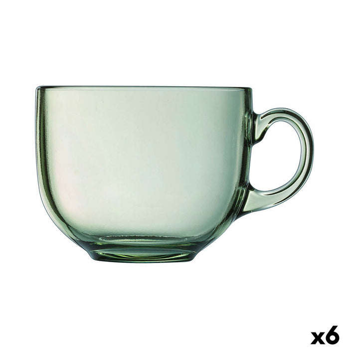 Skodelica Luminarc Alba Grøn Glas 500 ml (6 enheder)