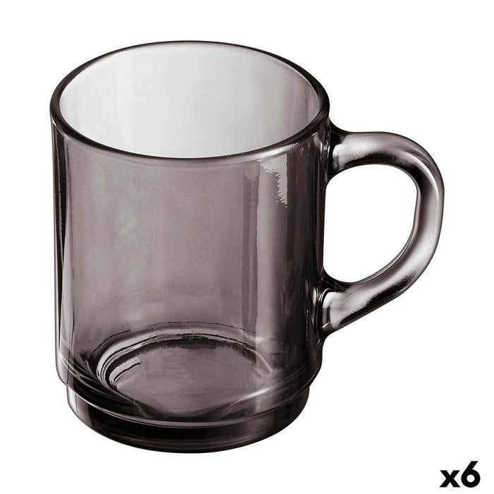Skodelica Luminarc Alba Grå Glas 250 ml (6 enheder)