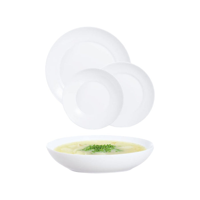 Spisestel Luminarc Apy Hvid Glas 18 Dele