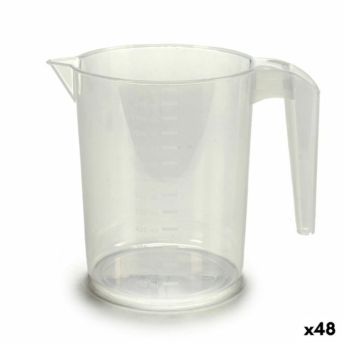 Målebæger 1,3 L Plastik (48 enheder)