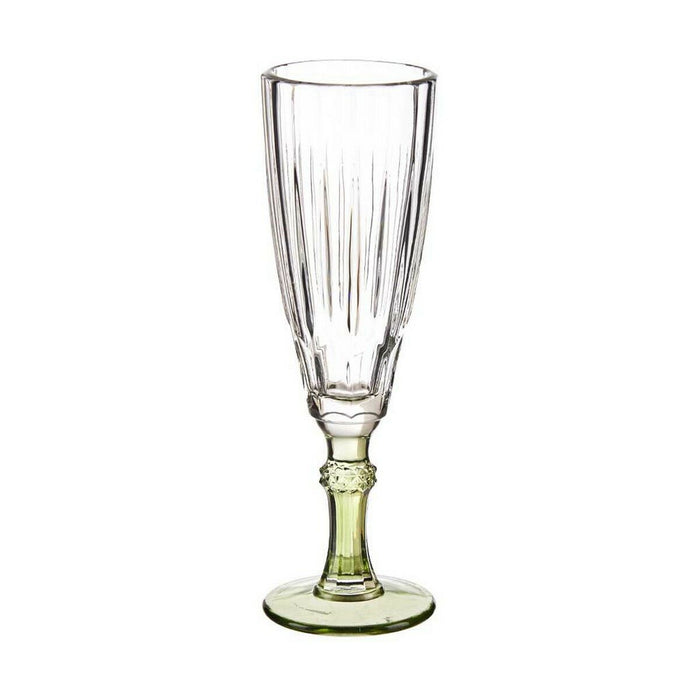 Champagneglas Exotic Krystal Grøn 6 enheder (170 ml)