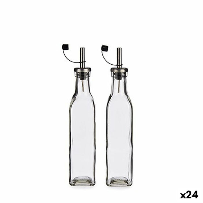 Olie og eddikesæt Gennemsigtig Krystal 300 ml (24 enheder)
