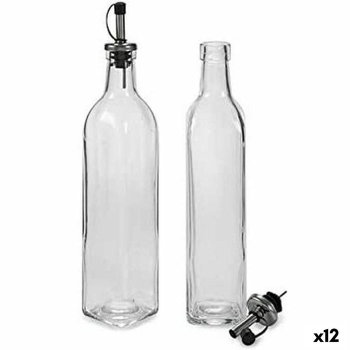 Olie og eddikesæt 2 x 50 ml Gennemsigtig Krystal (12 enheder)