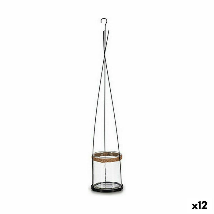Lyseholder Ibergarden HW99-1108 Metal Krystal 15,5 x 85,5 x 15,5 cm (12 enheder)