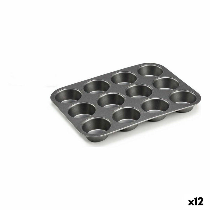 Molde 20 x 2 x 26 cm Metal Mørkegrå Kulstofstål (12 enheder)