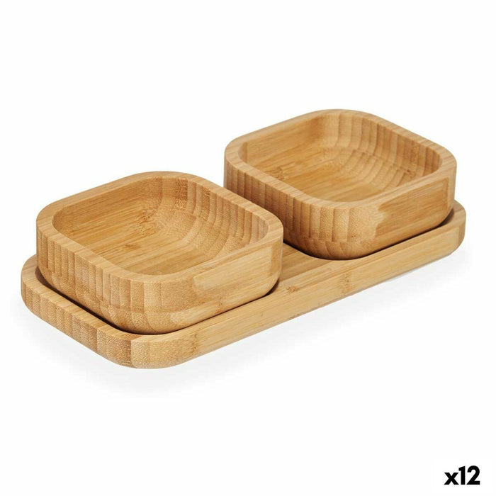 Sæt til appetizere Brun Bambus (12 enheder)