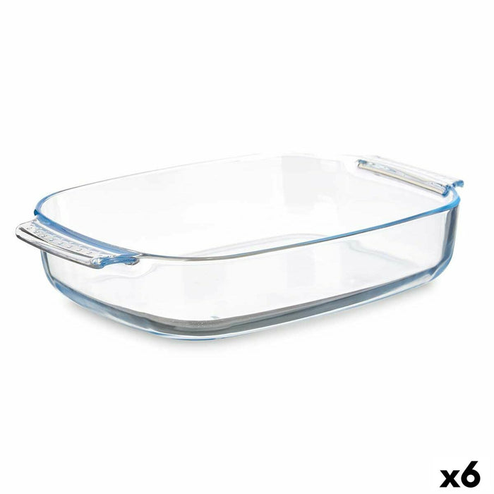 Køkkenspringvand Med håndtag Gennemsigtig Borosilikatglas 3,8 L 38 x 6,5 x 25,4 cm (6 enheder)