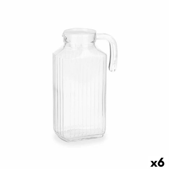 Glasflaske Gennemsigtig Glas 1,8 L (6 enheder)