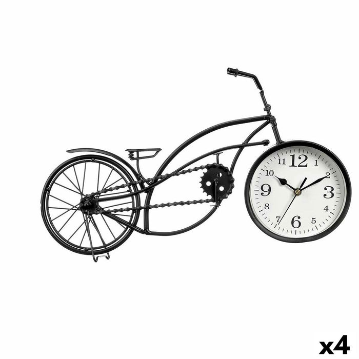 Namizna ura Cykel Sort Metal 42 x 24 x 10 cm (4 enheder)