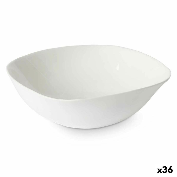 Skål Vivalto LFW-75 Hvid Opalglas Firkantet 17,5 x 6 x 17,5 cm (36 Enheder)