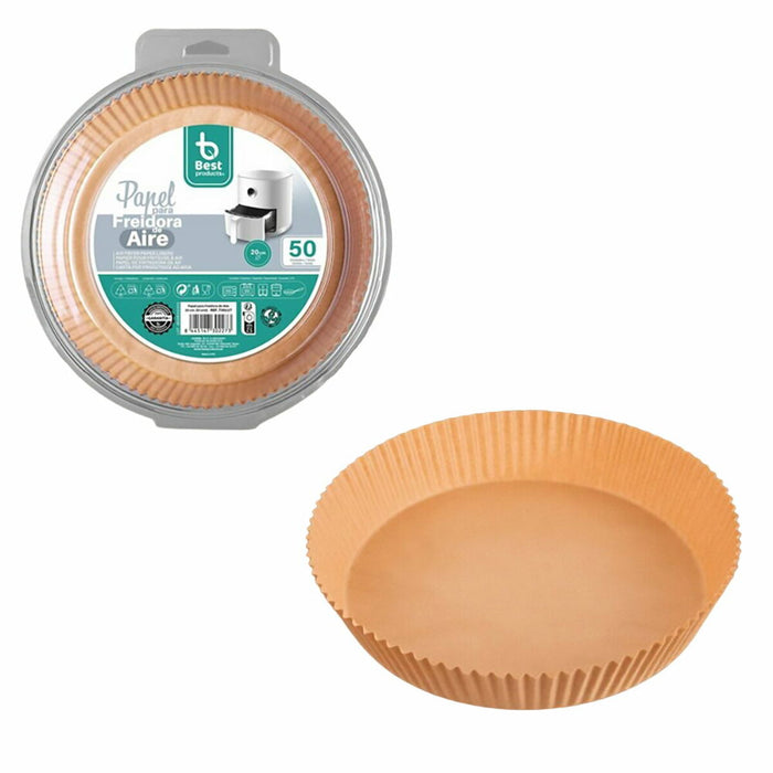 Air fryer paper Best Products Green 730227 Cirkulær 50 enheder Ø 20 cm