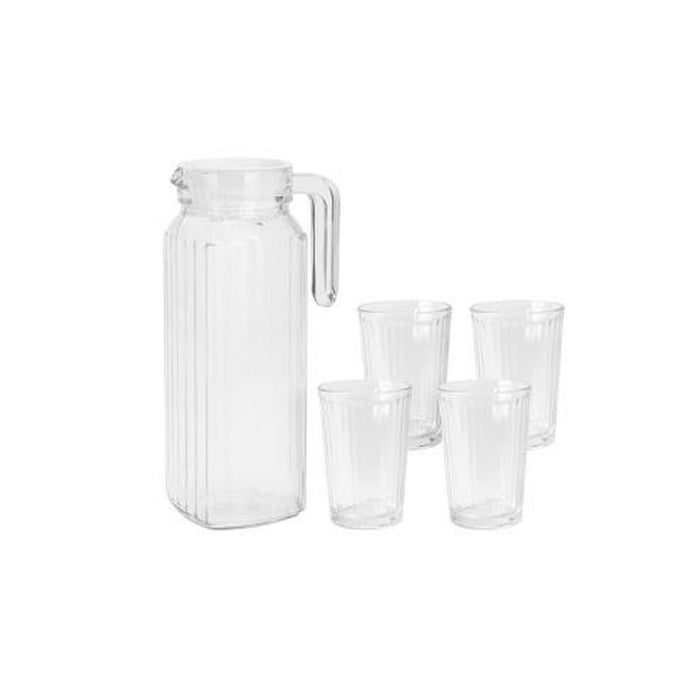 Sæt med kande og skåle Excellent Houseware ye9000500 200 ml 1,1 L (5 Dele)