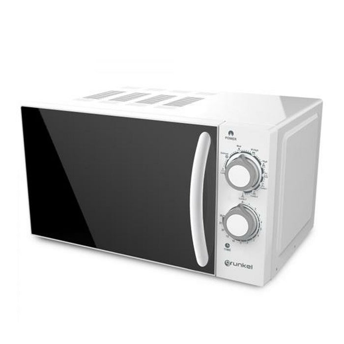 Mikrobølgeovnen med Grill Grunkel Hvid 700 W 20 L
