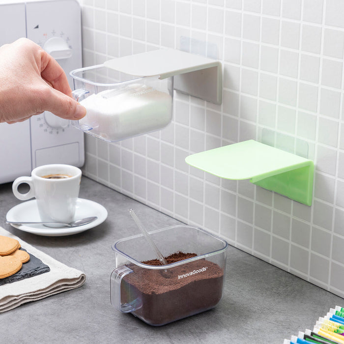 Aftagelige selvklæbende køkkenbeholdere Handstore InnovaGoods Pakke med 2 stk