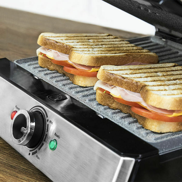 Grill Cecotec Rock'nGrill Pro Sølvfarvet 2000 W