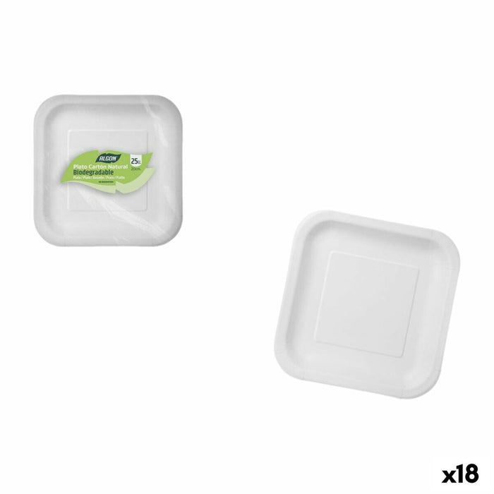 plade Algon 20 cm 25 Dele (18 enheder)