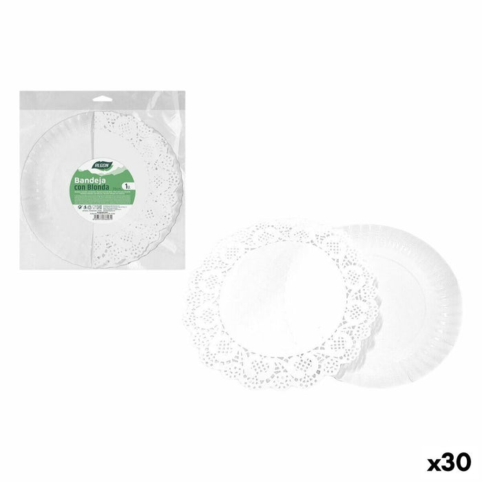 Snack bakke Algon Cirkulær 35 cm (30 enheder)