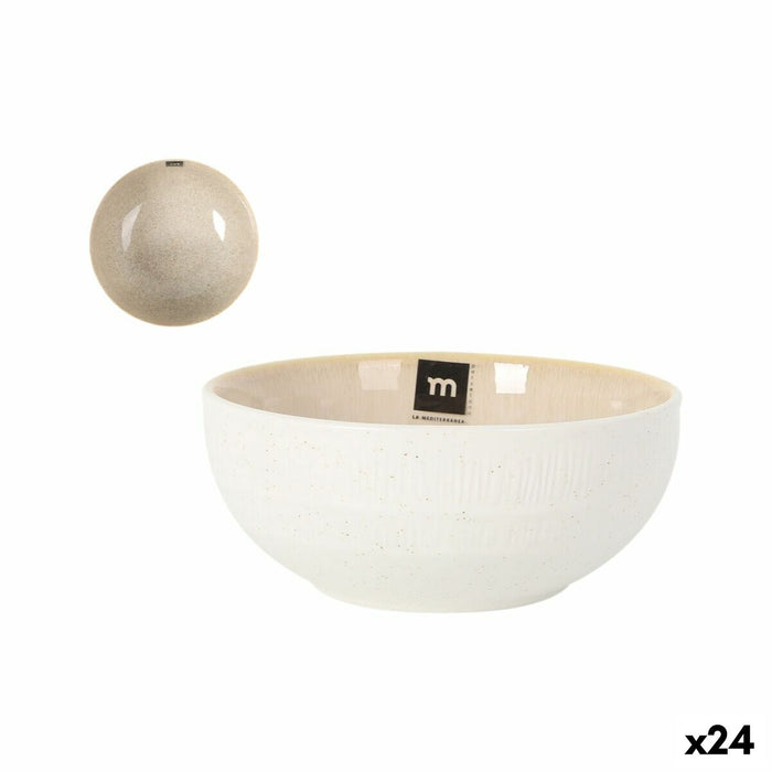Skål La Mediterránea Calobra Beige Ø 15,5 cm (24 enheder)