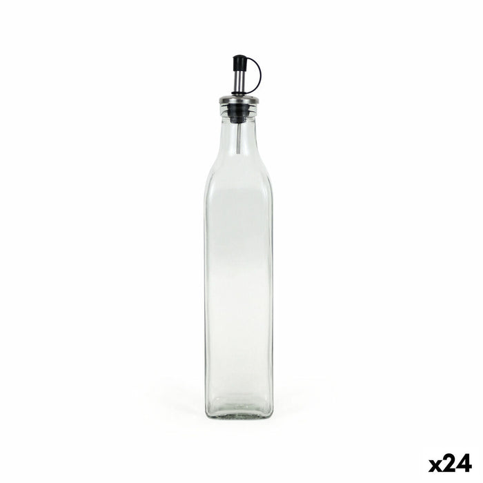 Flakon Anna Gennemsigtig Sølvfarvet Glas 0,5 L (24 enheder)
