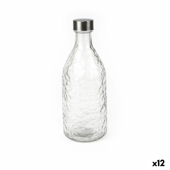 Glasflaske La Mediterránea Metal Glas 1 L (12 enheder)