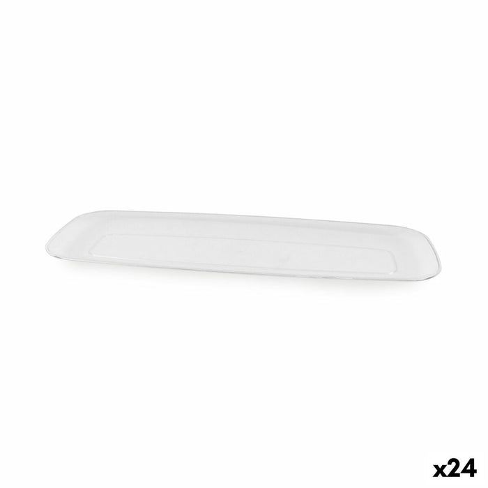Snack bakke Algon Rektangulær 44,5 x 16,6 x 2,4 cm (24 enheder)