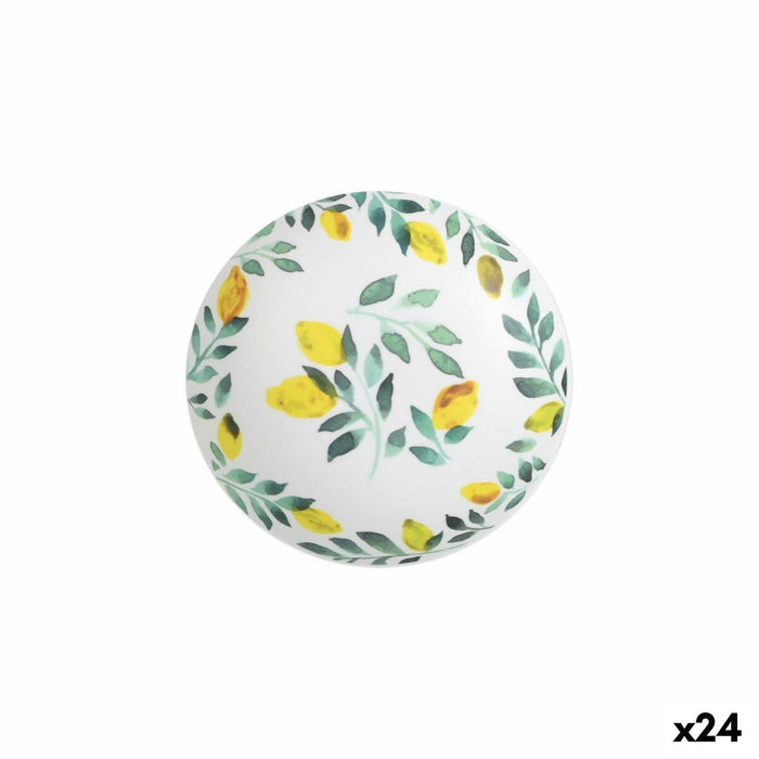 Dyb tallerken La Mediterránea Citron 21 x 5,3 cm (24 enheder)