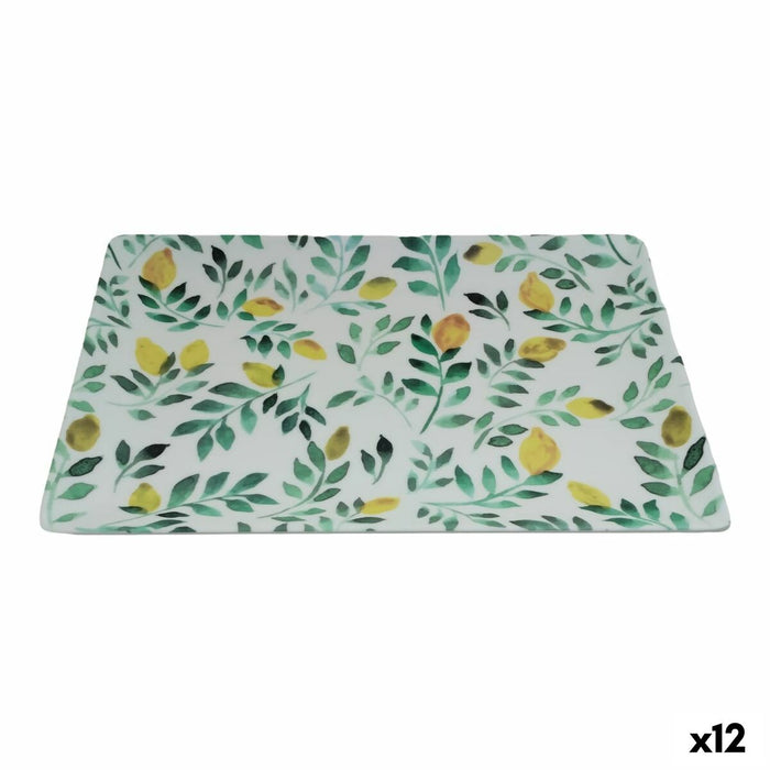 Snack bakke La Mediterránea Citron 30 x 20 x 2,5 cm (12 enheder)