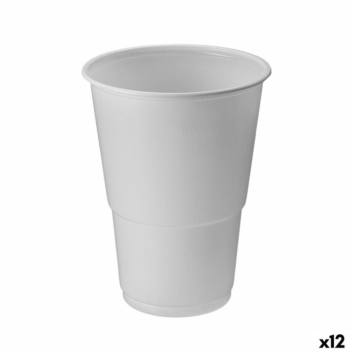 Glassæt Algon Hvid 330 ml 50 Dele (12 enheder)