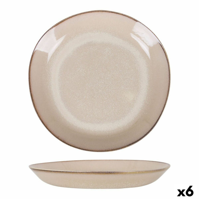 Dyb tallerken Duomo Beige Ø 23 cm (6 enheder)