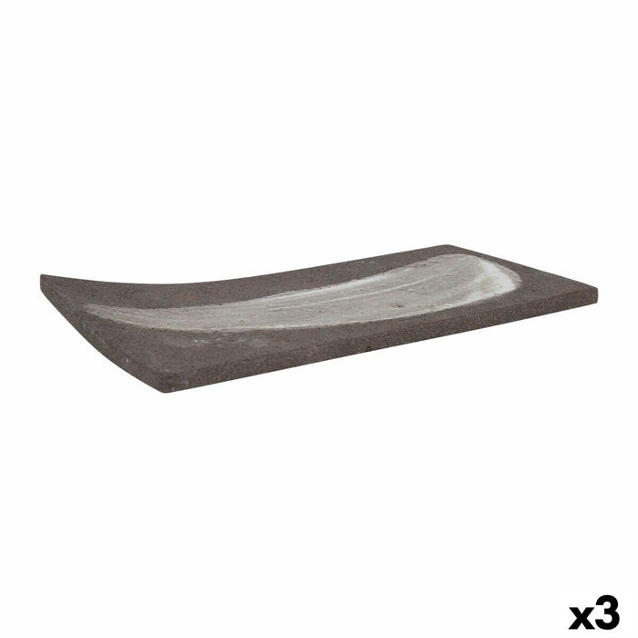 Snack bakke Krakatoa Rektangulær 24 x 12 x 1 cm (3 enheder)