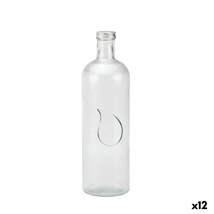 Glasflaske La Mediterránea Metal Glas 1,6 L (12 enheder)