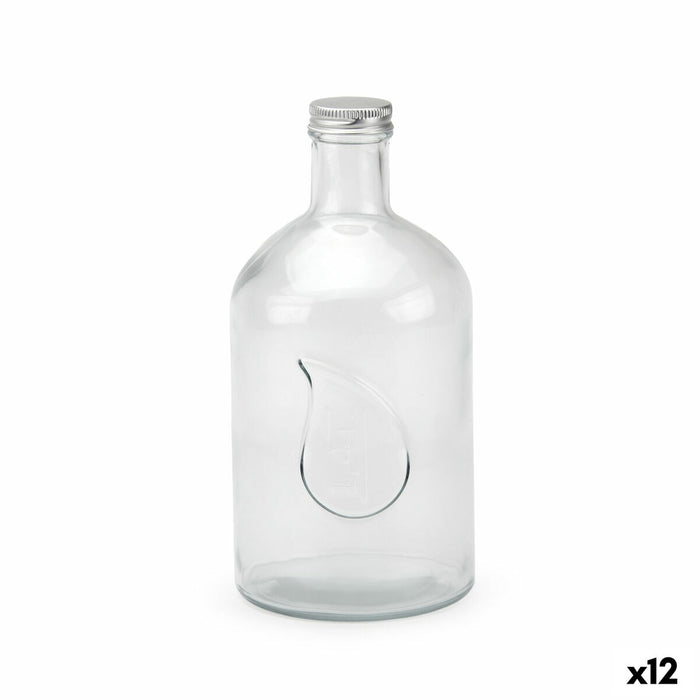 Glasflaske La Mediterránea Metal Glas 1,4 L (12 enheder)