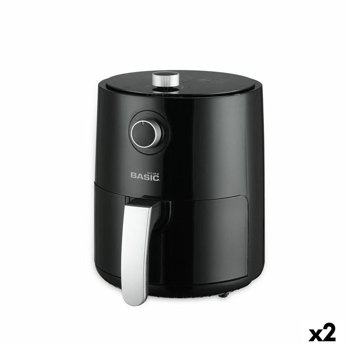 Varmluftsfrituregryde Basic Home Sort 1200 W 2,3 L