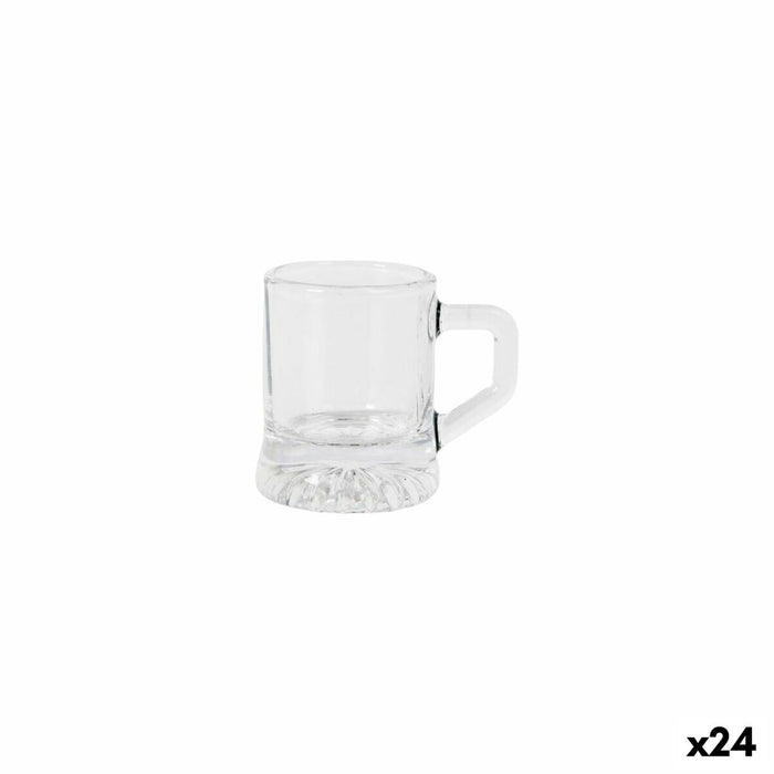 Sæt med shots glas La Mediterránea Royal gold 4 Dele (24 enheder)
