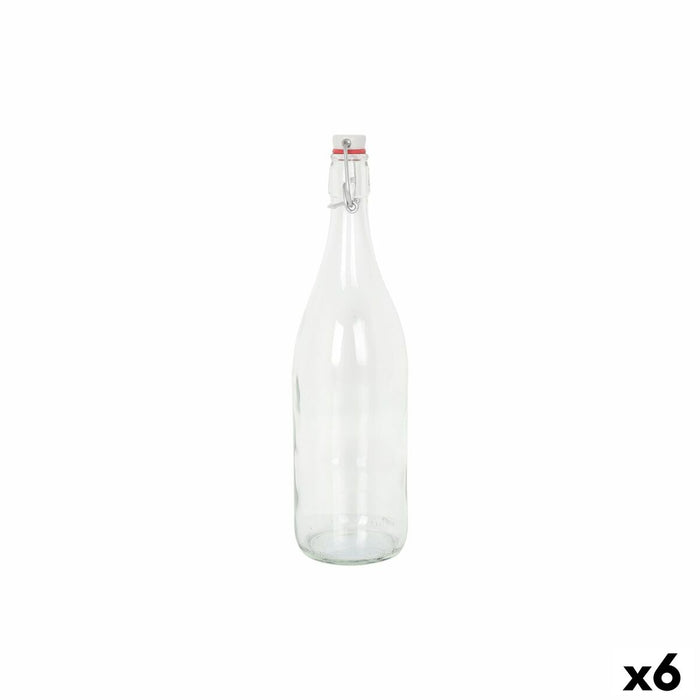 Glasflaske La Mediterránea Mecano Glas 1 L (6 enheder)
