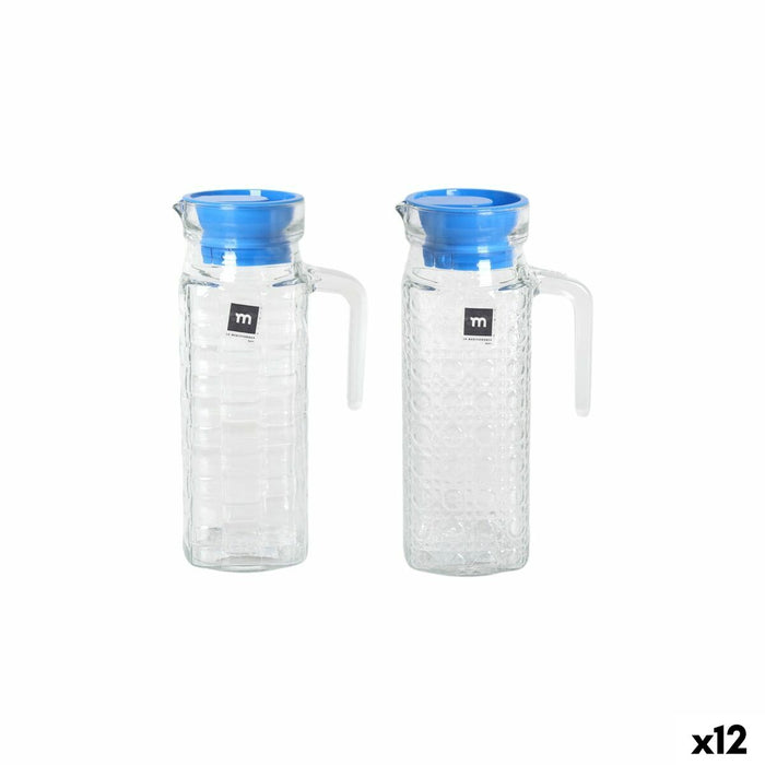 Beholder med Låg og Doseringsdispenser La Mediterránea Chrystie Glas (12 enheder)