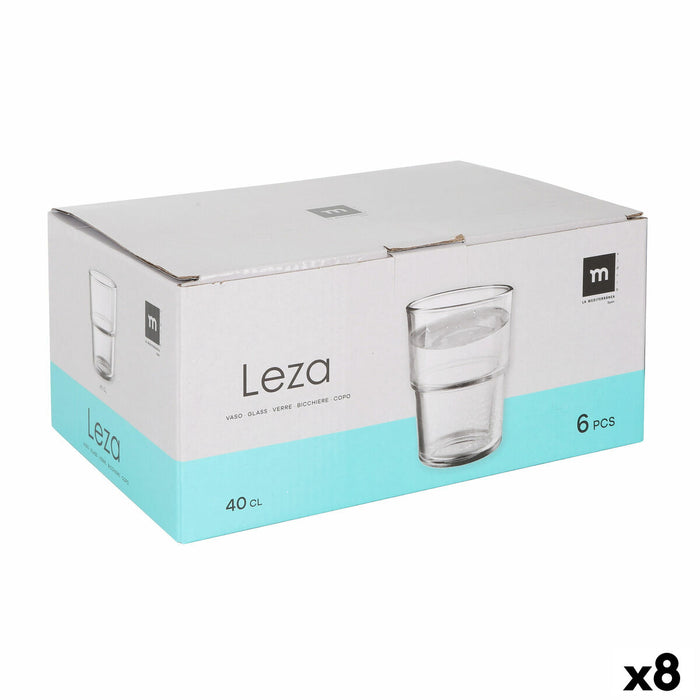 Glassæt La Mediterránea Leza 400 ml 6 Dele (8 enheder)
