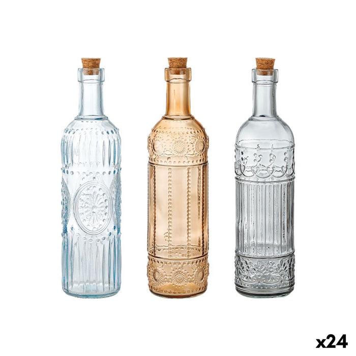 Glasflaske La Mediterránea Kork Glas 500 ml (24 enheder)