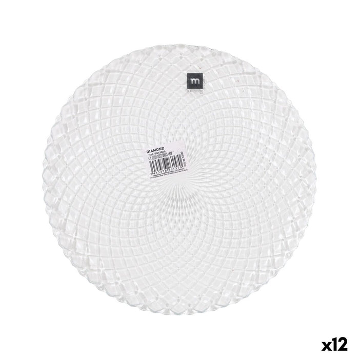 Køkkenspringvand La Mediterránea Diamond Gennemsigtig Glas Cirkulær Ø 31 cm (12 enheder)